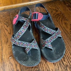 Chacos with toe strap